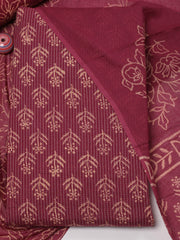 Printed Cotton Unstitched Suit Piece With Dupatta