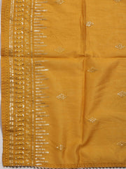 Neck Embroidery Printed Cotton Unstitched Suit Piece With Dupatta