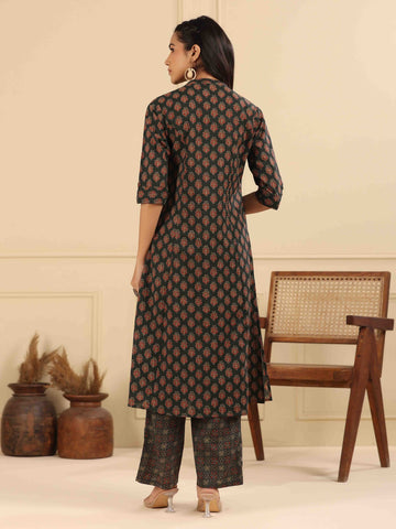 Printed Cotton Kurta Set