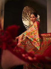 Zari Jaal Woven Satin Saree