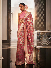 Resham Jaal Woven Georgette Saree