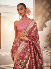 Resham Jaal Woven Georgette Saree