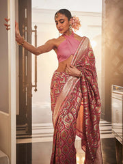 Resham Jaal Woven Georgette Saree