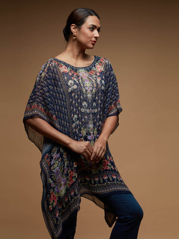 Digital Print Georgette Kaftan Kurta