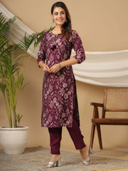 Printed Cotton Kurta Set