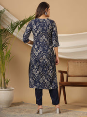 Printed Cotton Kurta Set