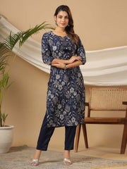 Printed Cotton Kurta Set