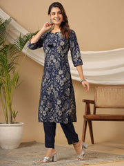 Printed Cotton Kurta Set