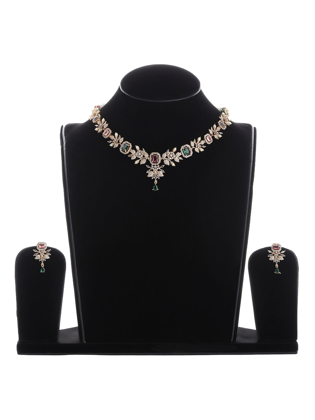 Gold-Multi Imitation Jewelry-Set