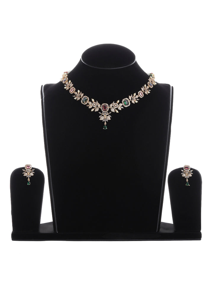 Gold-Multi Imitation Jewelry-Set