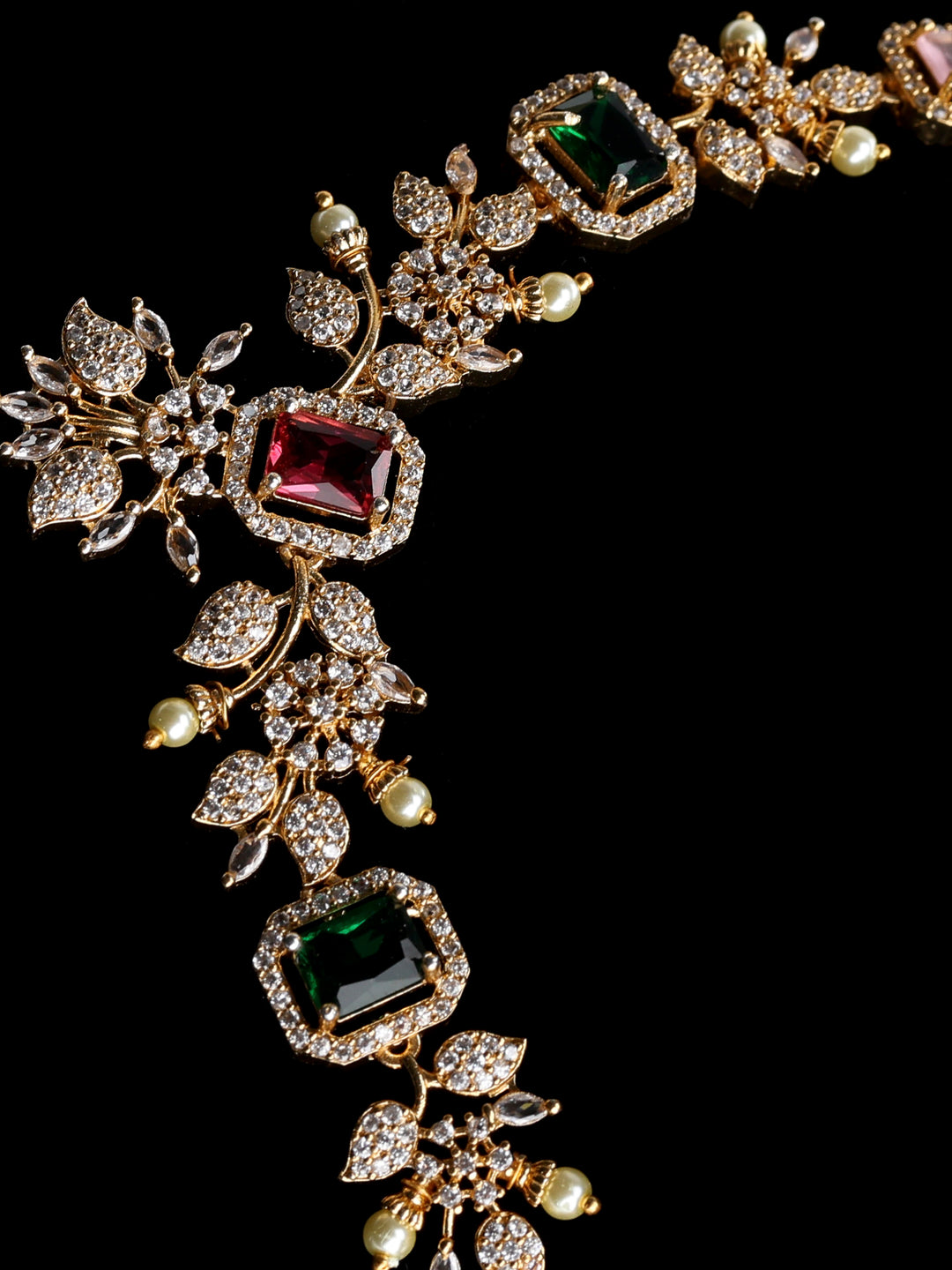 Gold-Multi Imitation Jewelry-Set