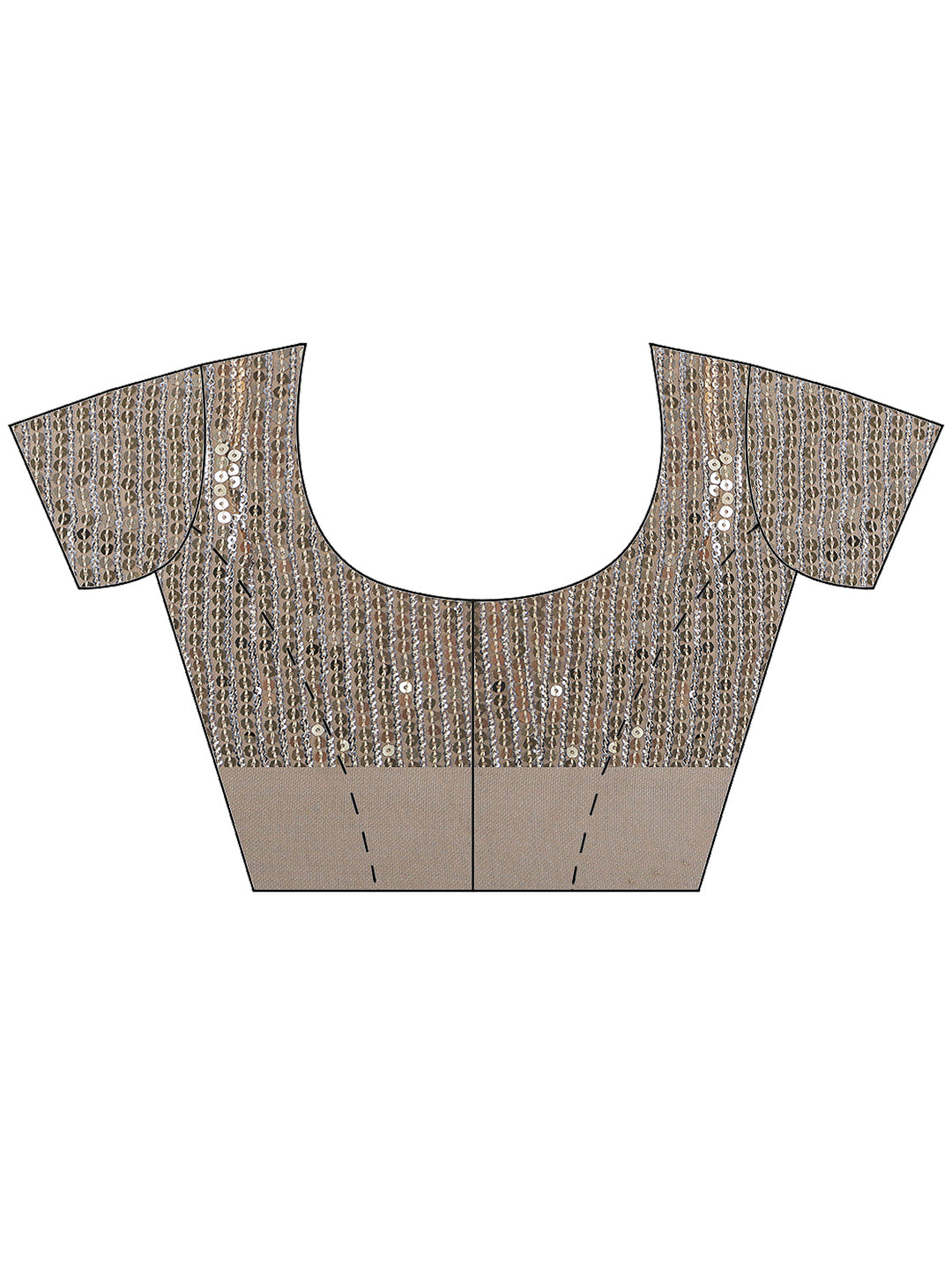 Beige Georgette Embroidered