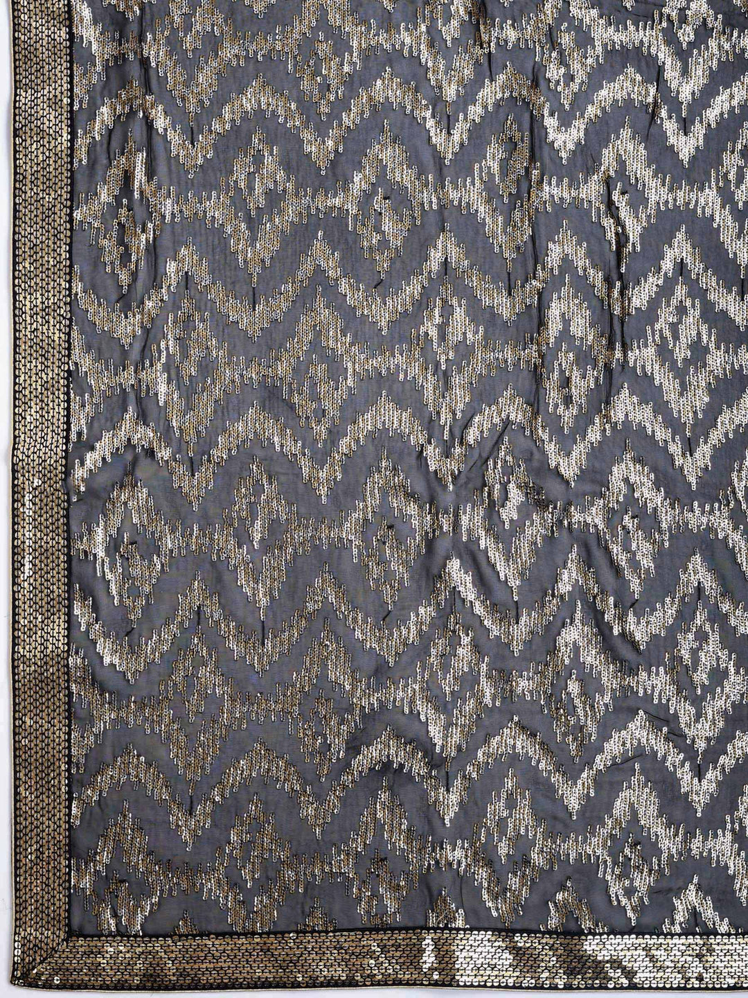 Sequin Embroidered Georgette Saree