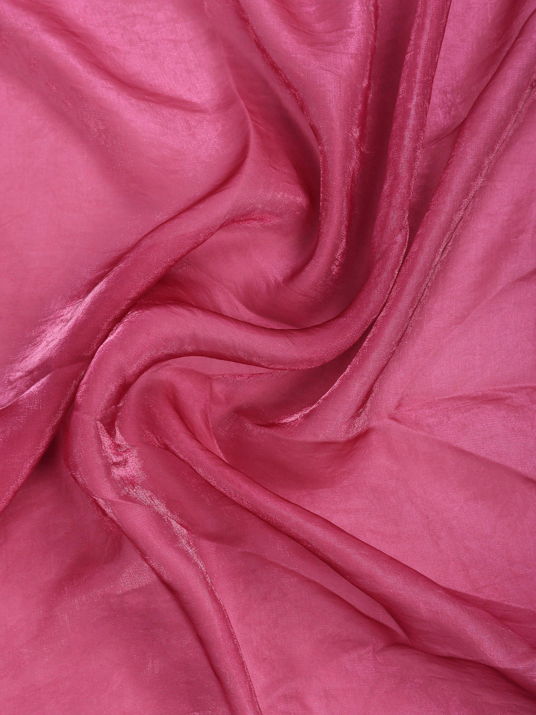 Pink Organza Printed Saree