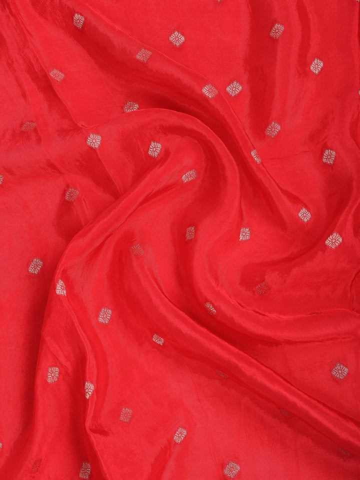 Rani Satin Woven Saree