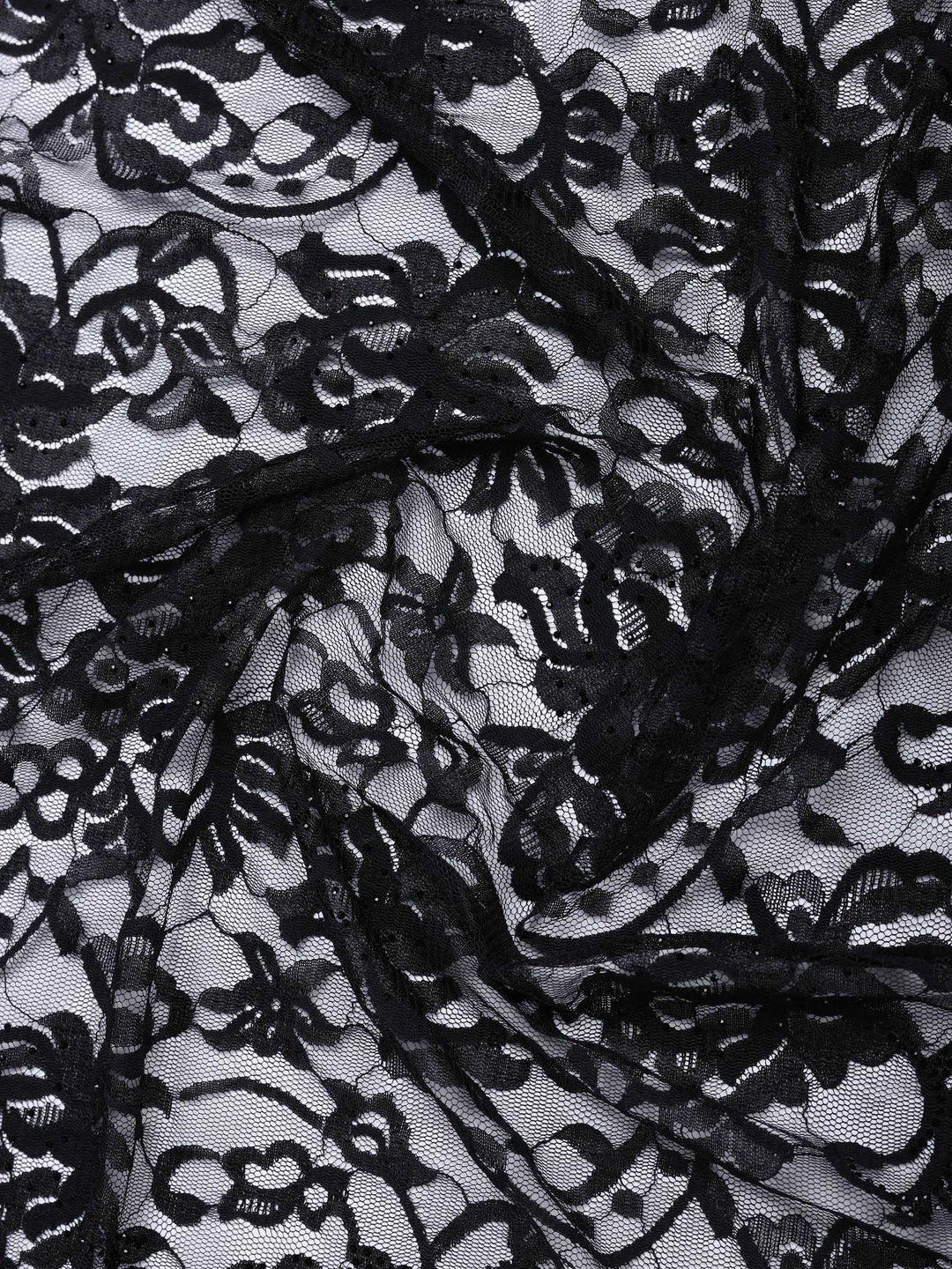 Black Lace Embroidered Saree
