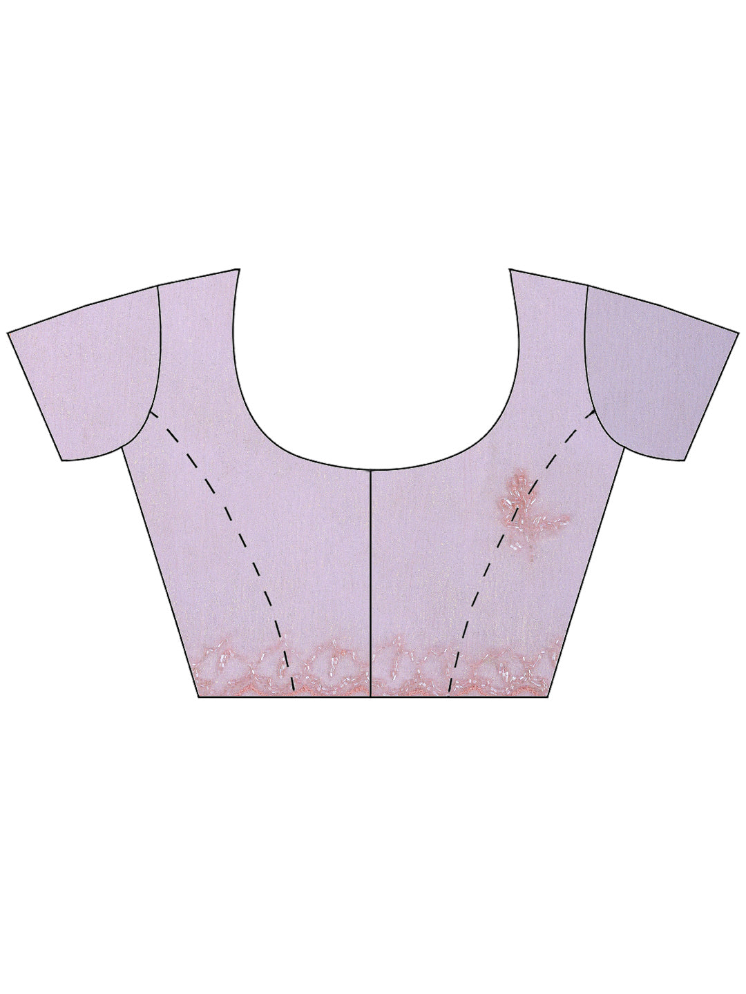 Pink Embroidered Organza Saree
