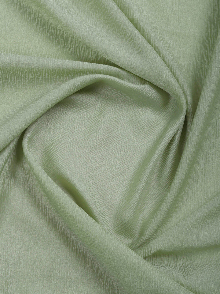Dusty Green Embroidered Organza Saree