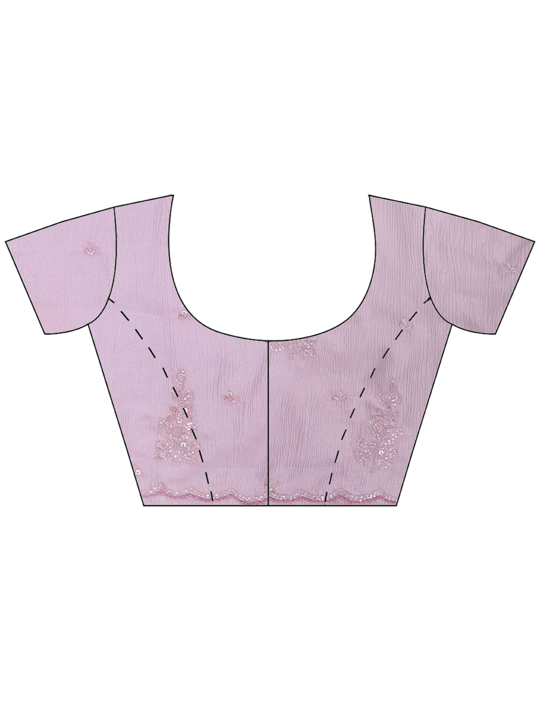 Pink Embroidered Organza Saree