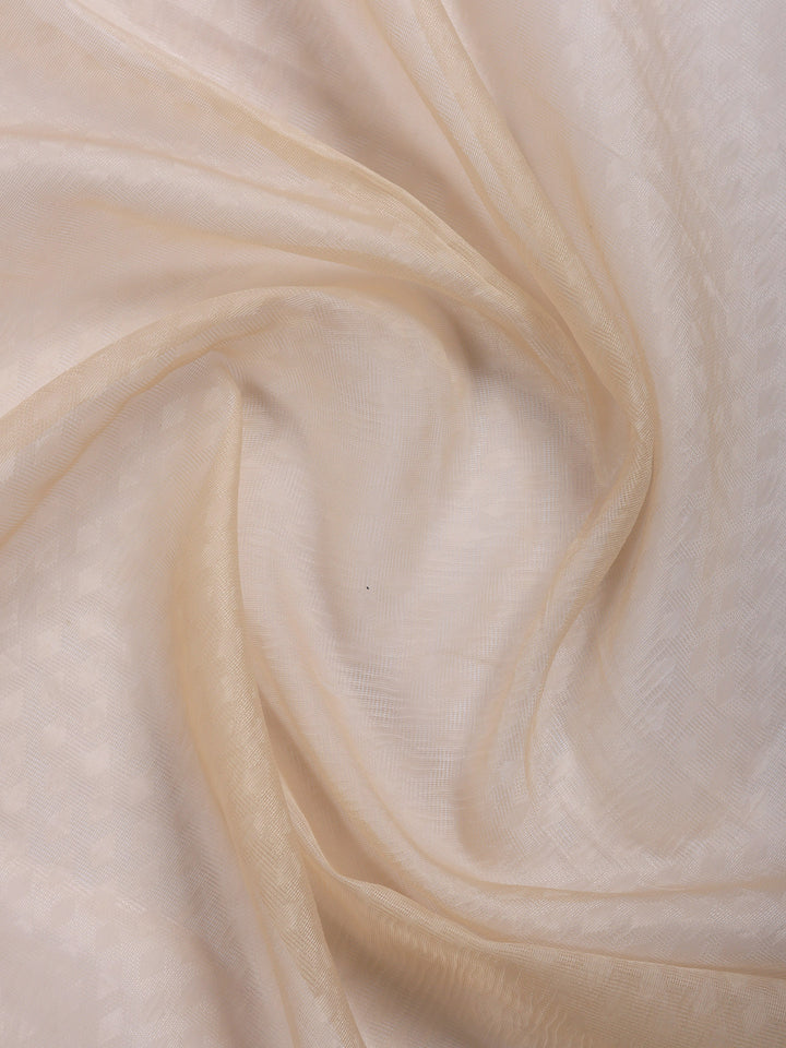 Golden Beige Embroidered Tissue Saree