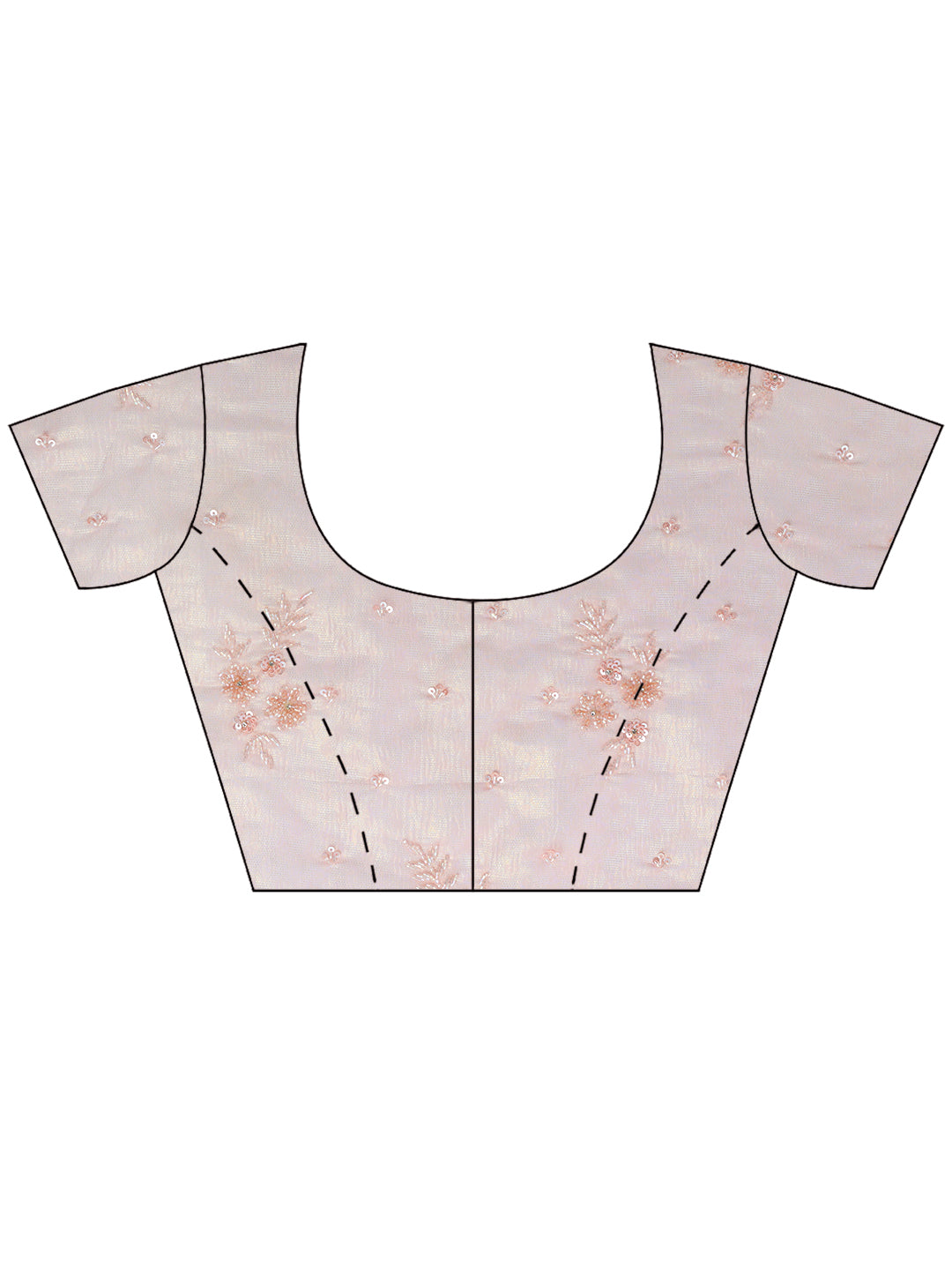 Pink Embroidered Tissue Saree
