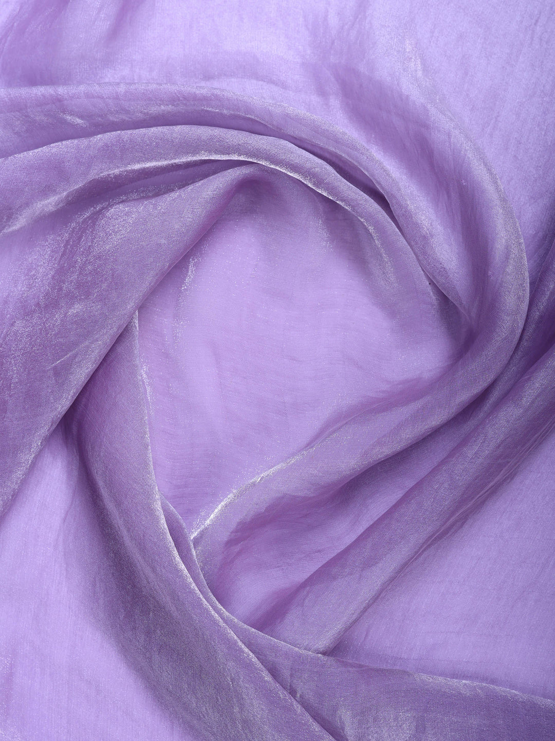 Lavender Embroidered Tissue Saree