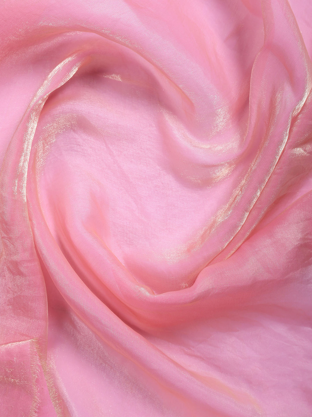 Pink Embroidered Tissue Saree