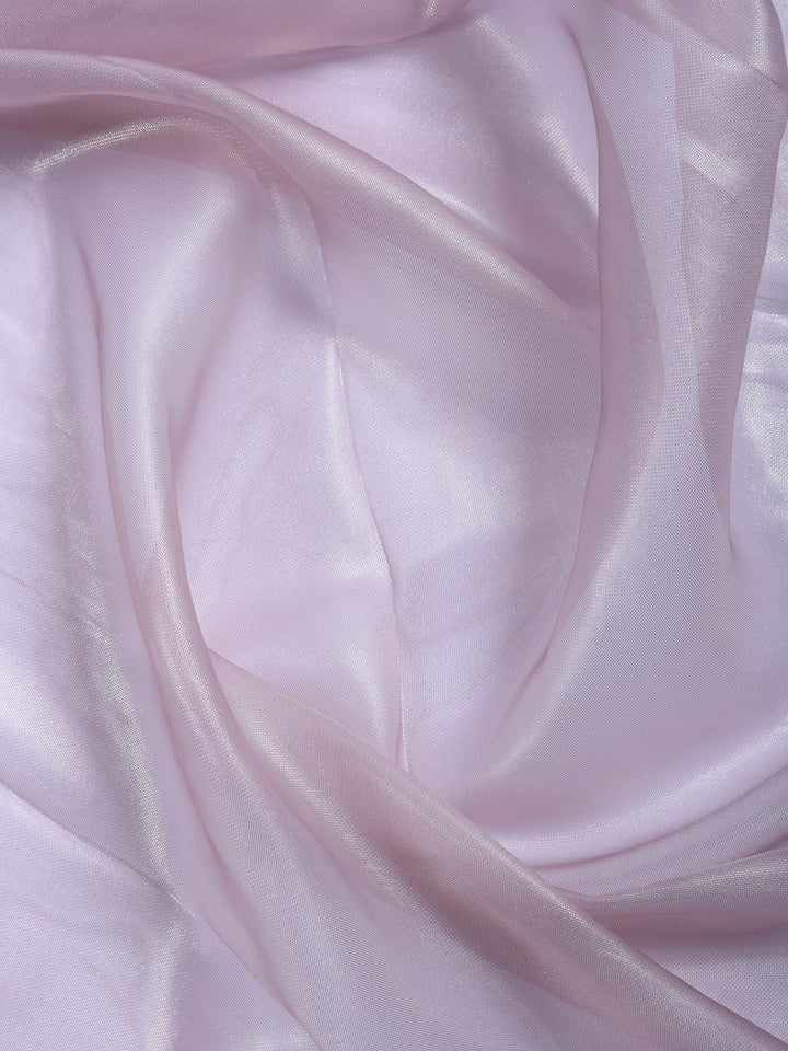 Lavender Embroidered Tissue Saree
