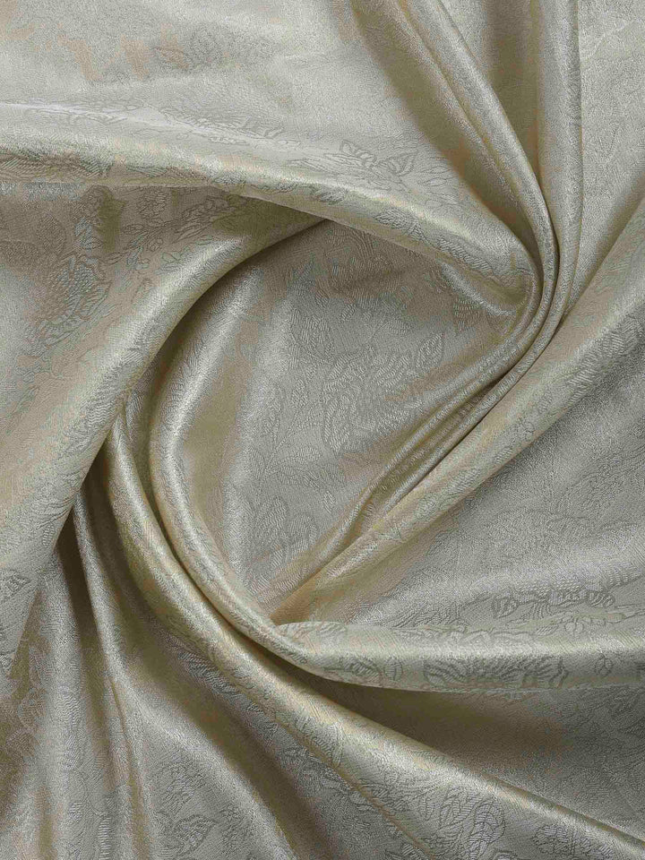 Beige Embroidered Tissue Saree