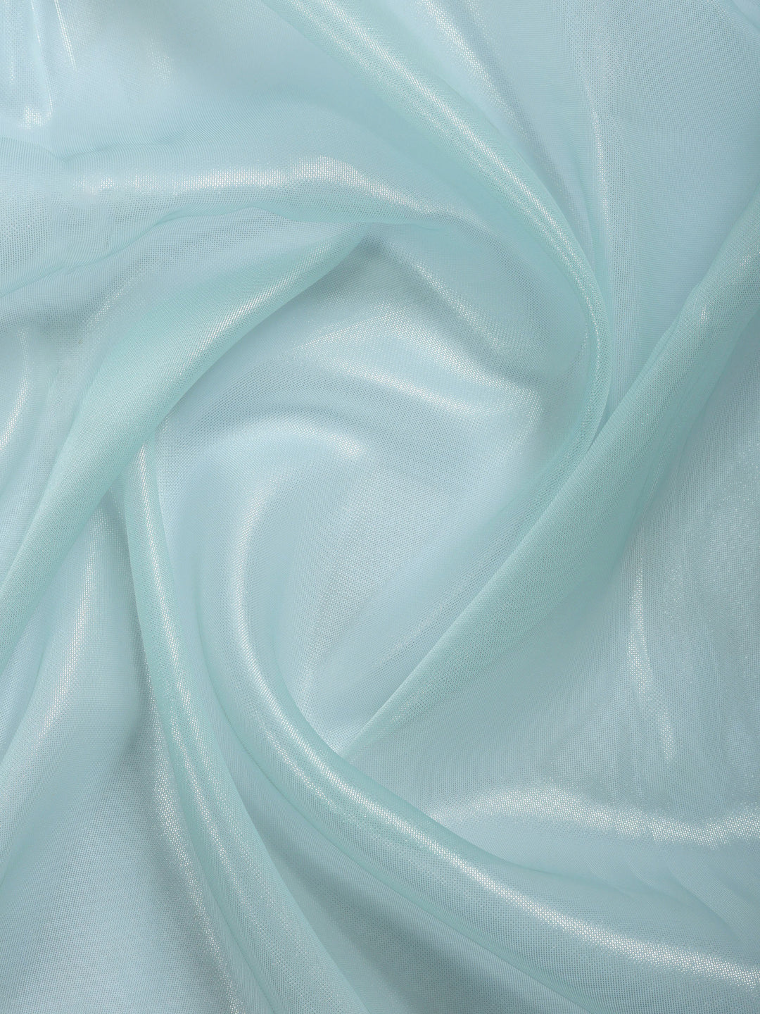 Sky Blue Embroidered Tissue Saree