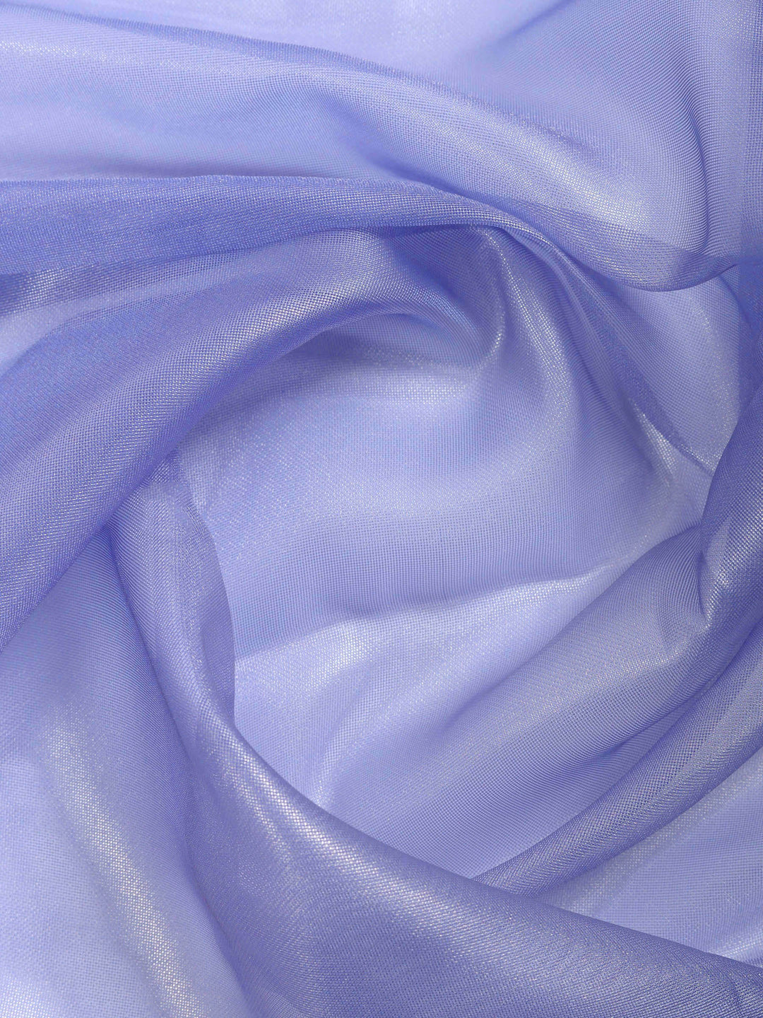Grey Blue Embroidered Tissue Saree