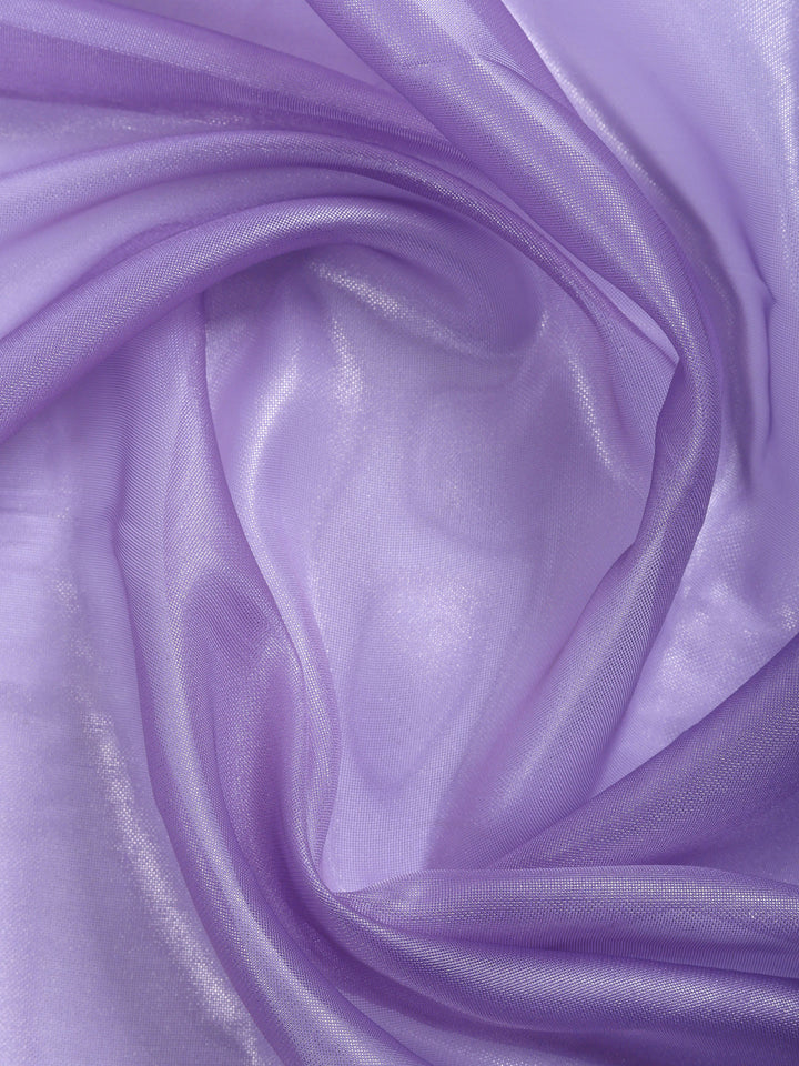 Lavender Embroidered Tissue Saree