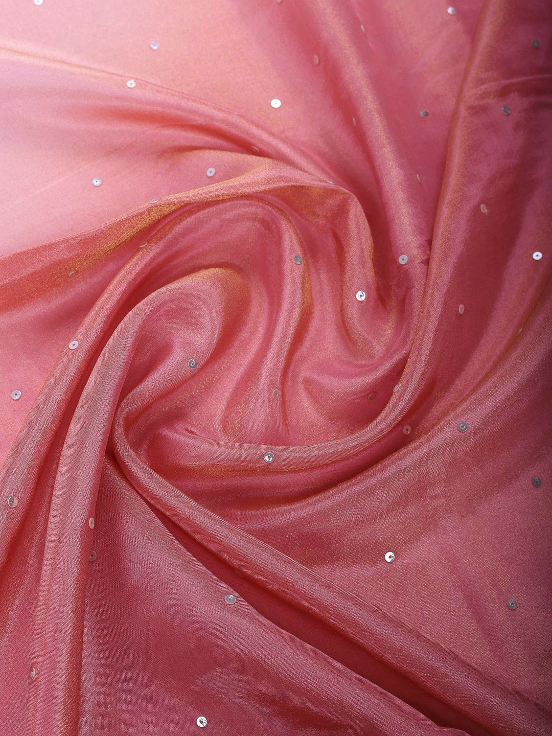 Pink Embroidered Tissue Saree