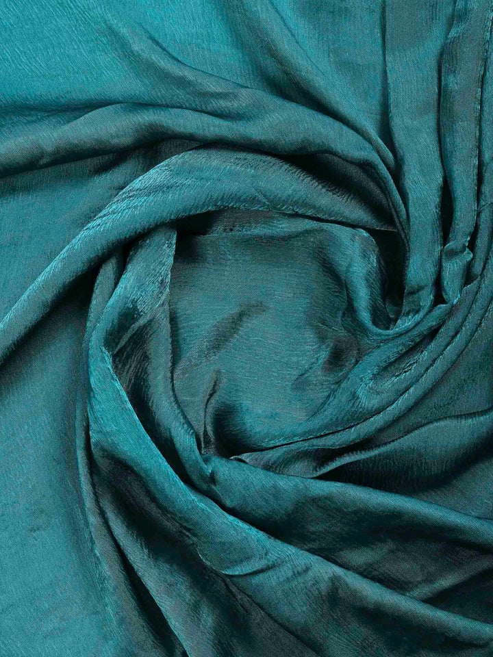 Green Embroidered Chinon Saree