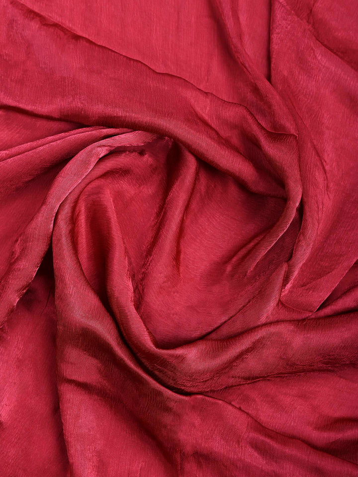 Rani Embroidered Chinon Saree
