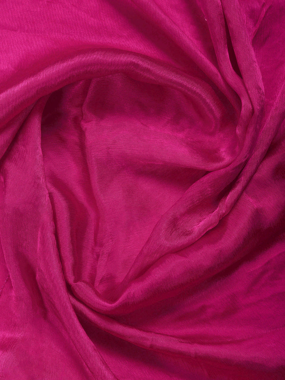 Rani Embroidered Satin Saree