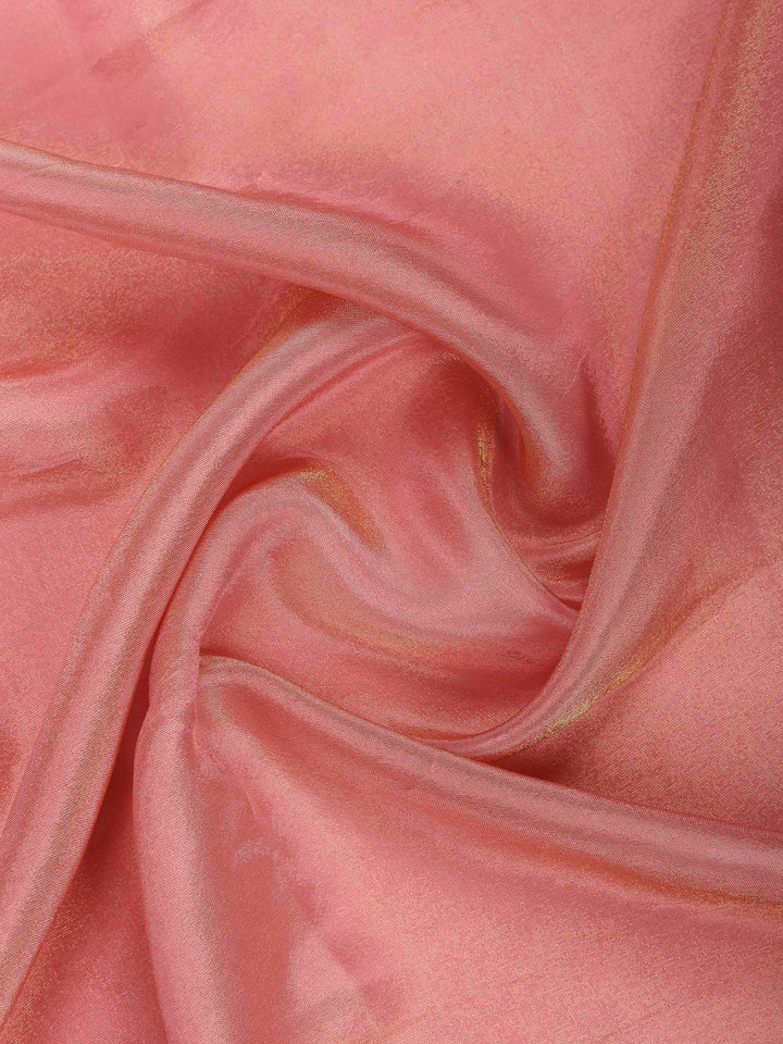 Pink Embroidered Tissue Saree