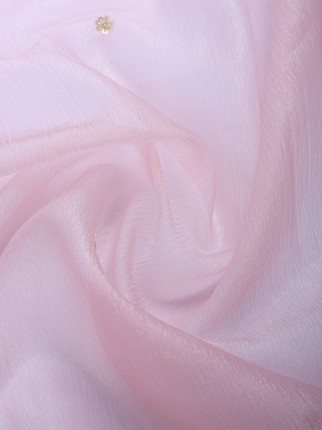 Pink Embroidered Organza Saree