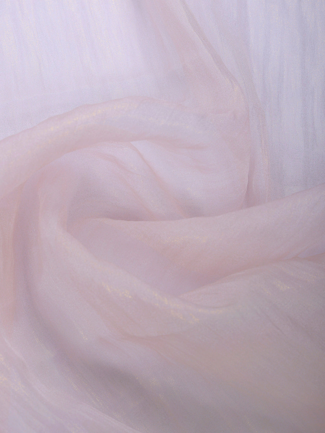 Peach Lt Embroidered Tissue Saree