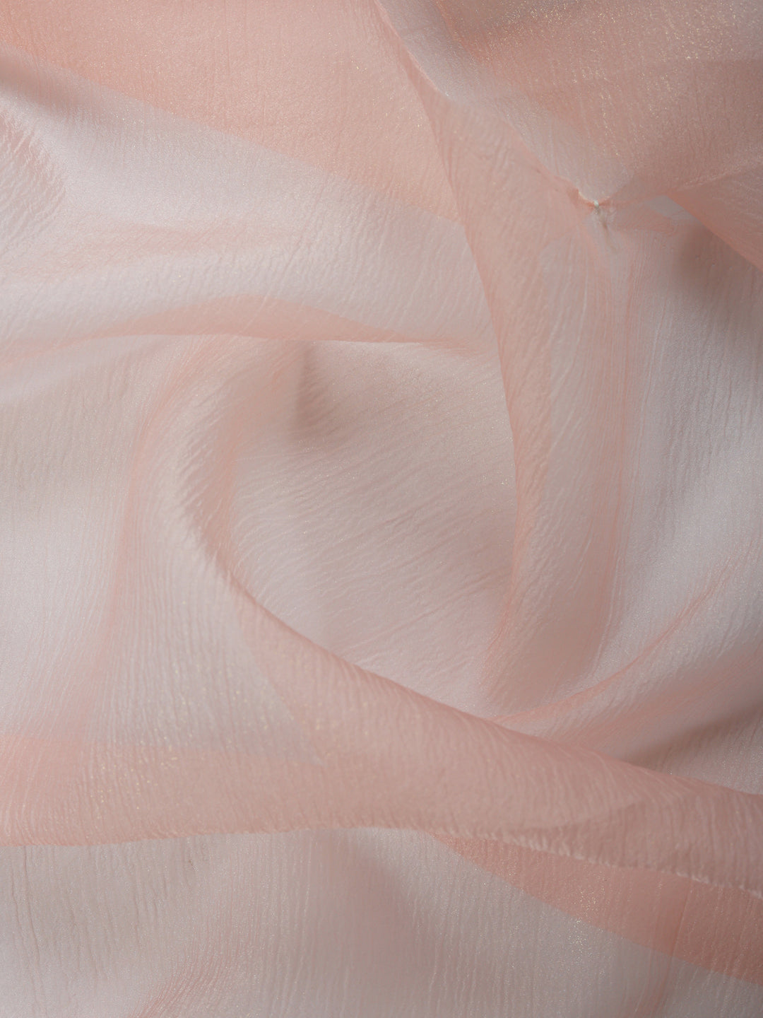 Peach Embroidered Organza Saree