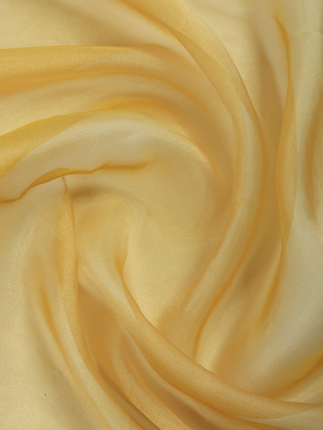 Mustard Embroidered Tissue Saree