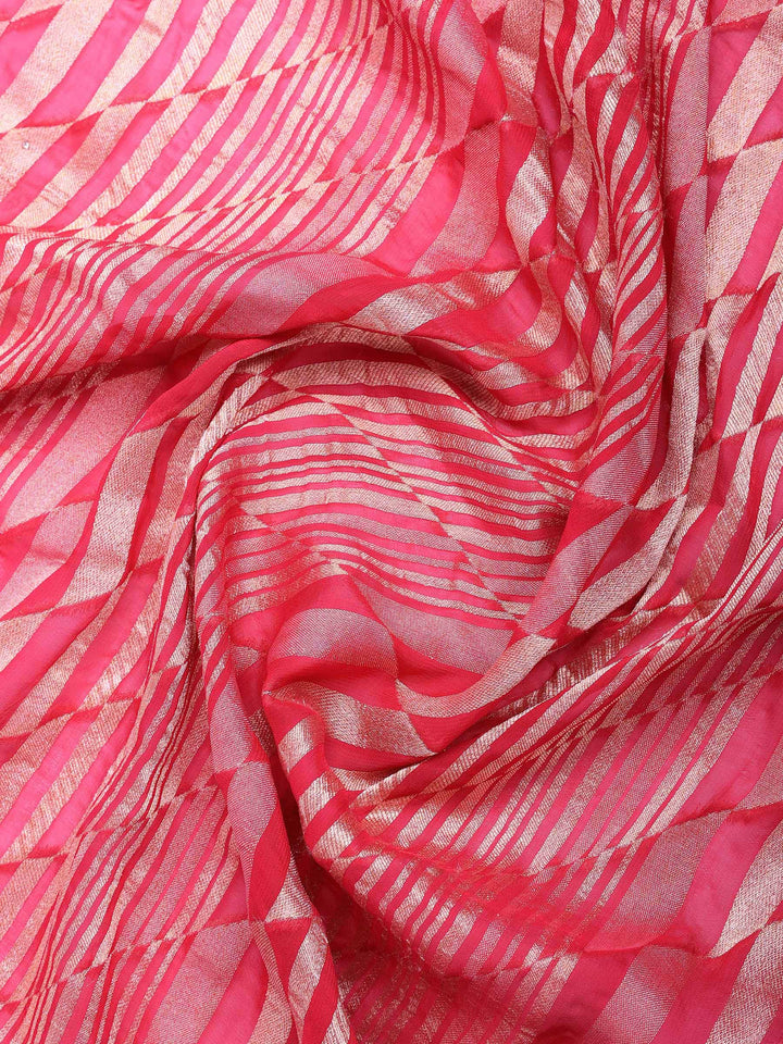 Rani Banarsi Embroidered Saree
