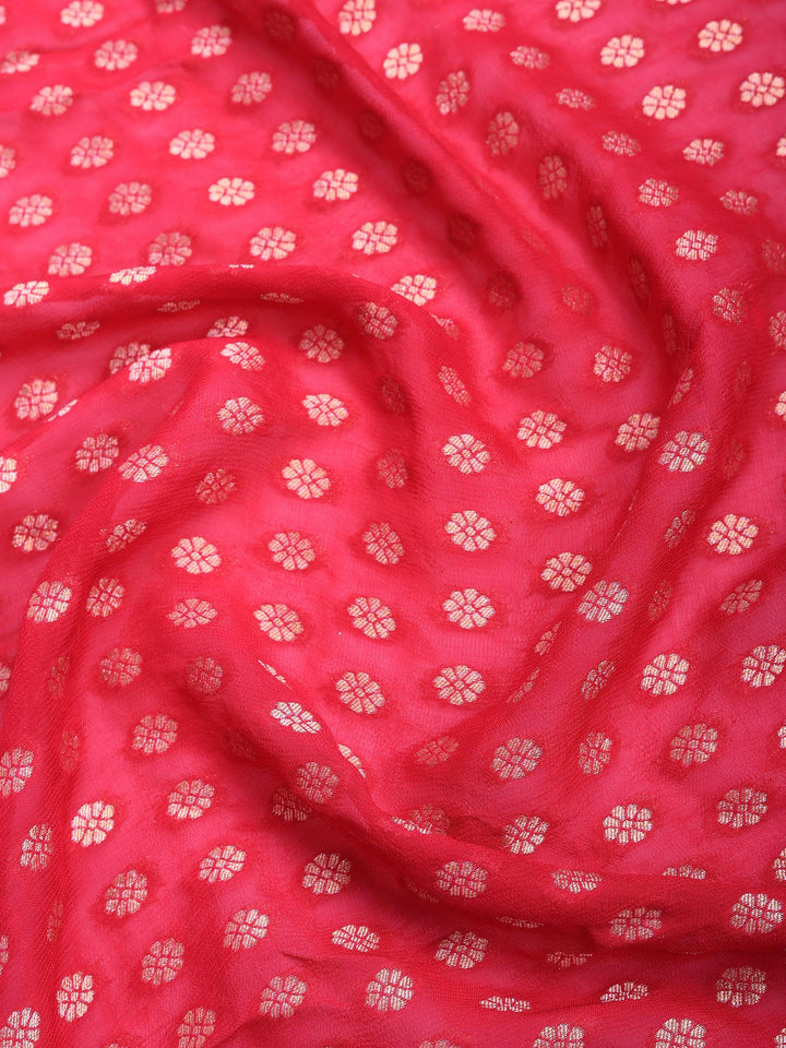 Rani Banarsi Embroidered Saree