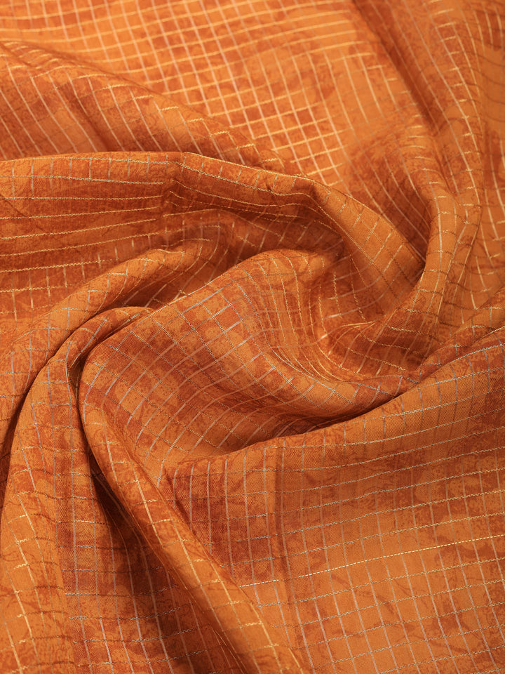 Pink Digital Print Cotton Blend Saree