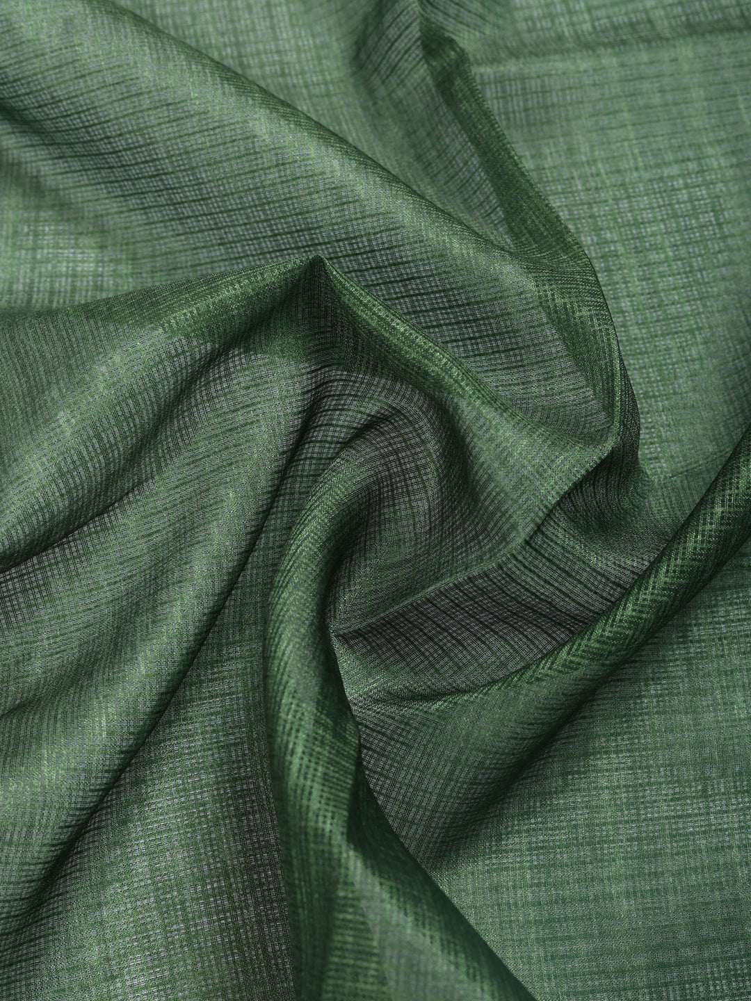 Green Digital Print Cotton Blend Saree