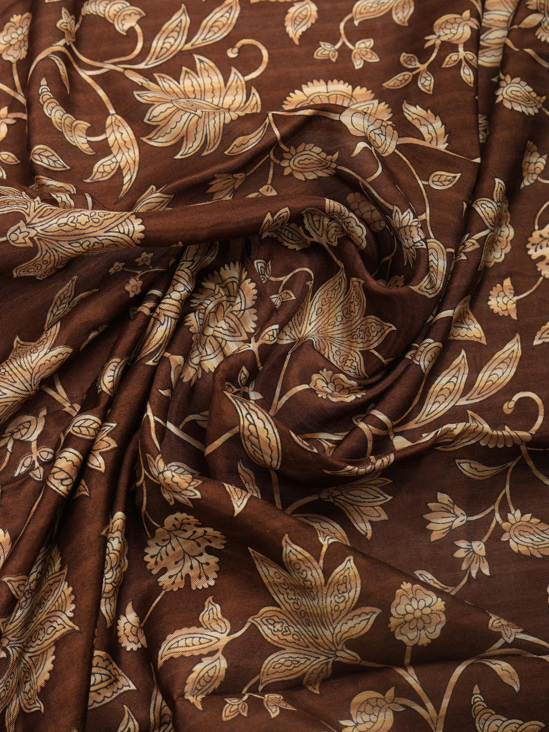 Maroon Digital Print Art Silk Saree