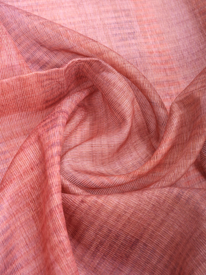 Pink Digital Print Cotton Blend Saree