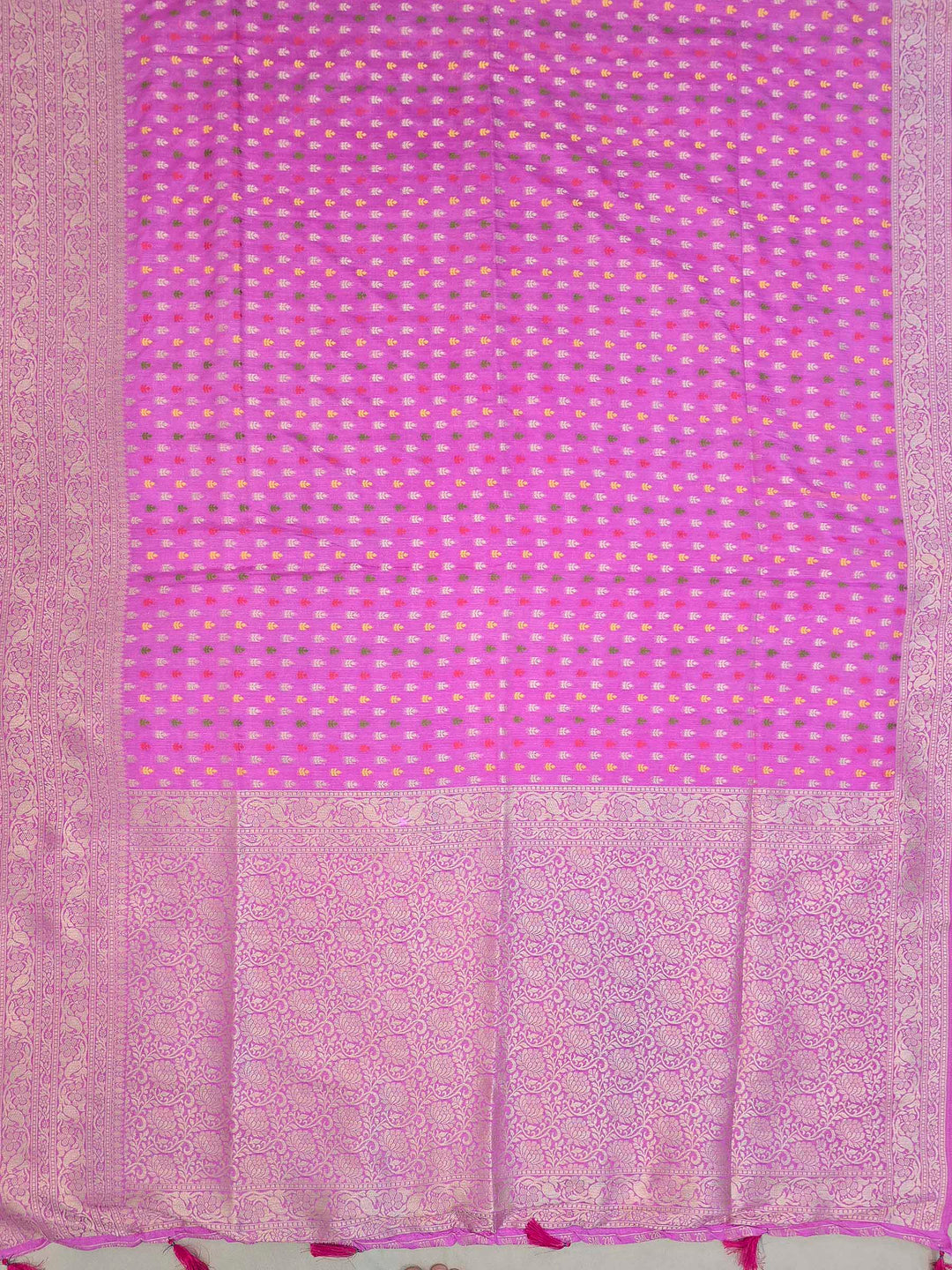 Gazari Cotton Blend Woven Saree