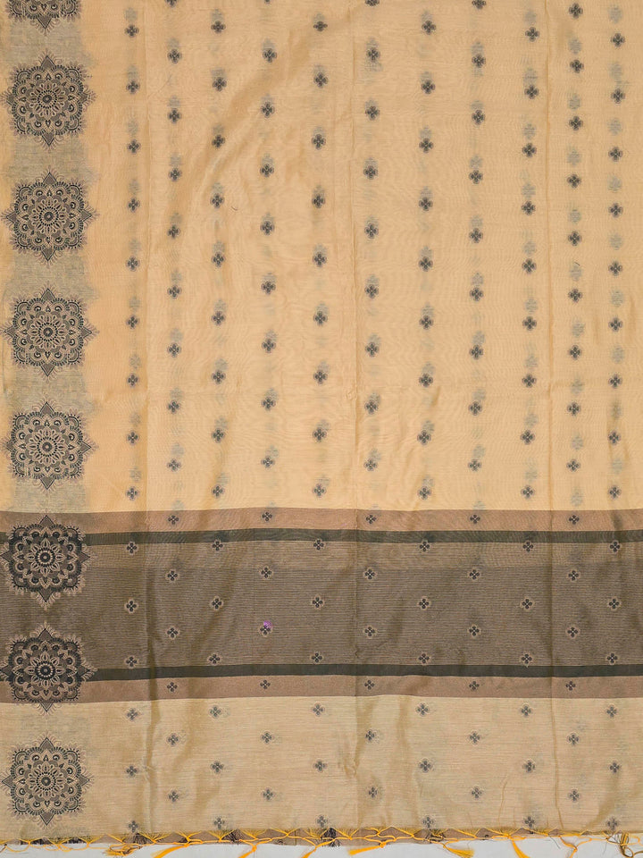Gold Tussar Woven Saree