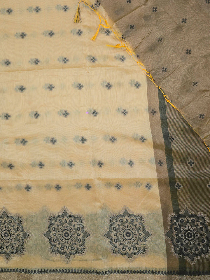 Gold Tussar Woven Saree